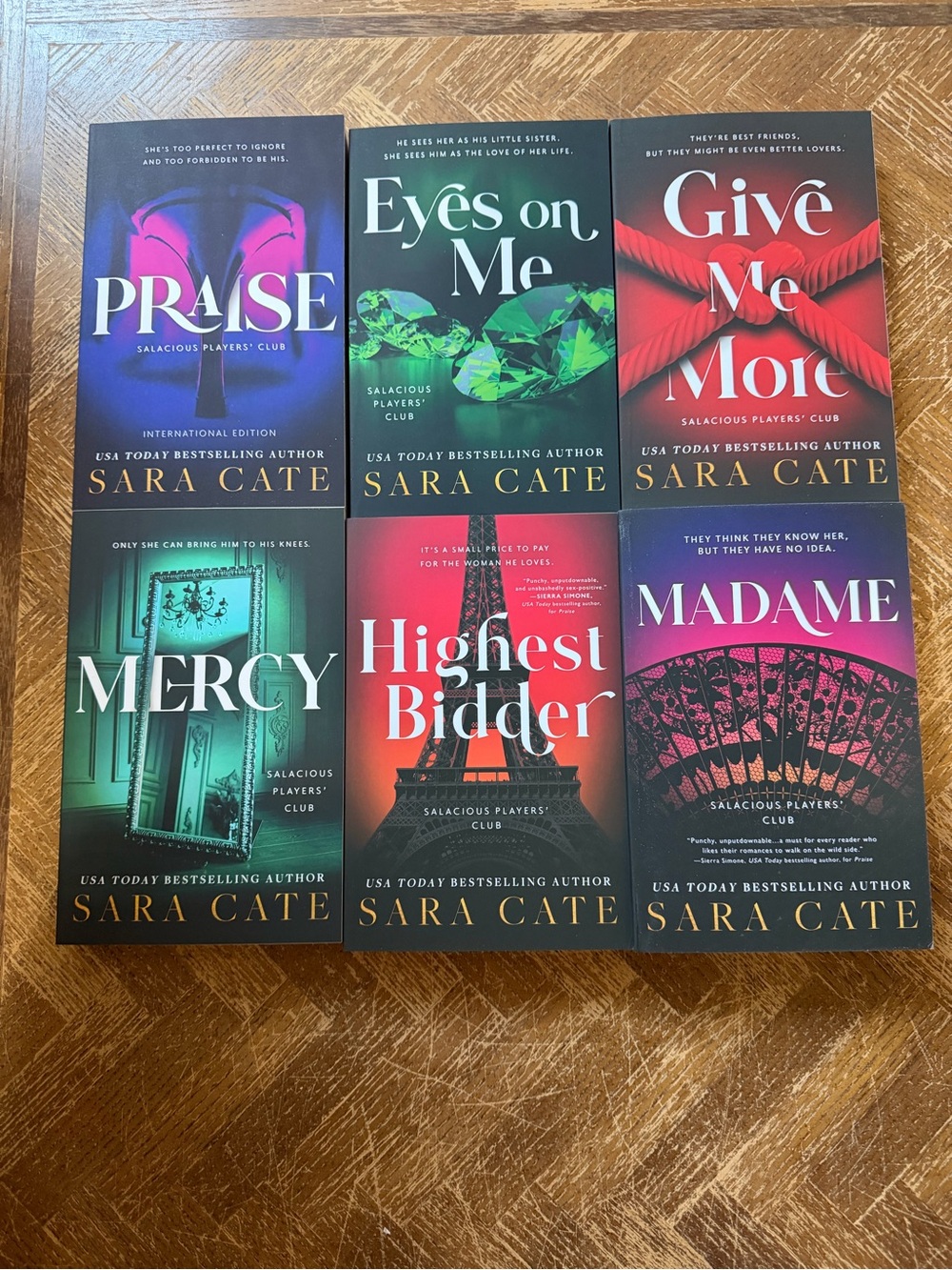 Sara Cate Salacious Players' Club 6-Book Set